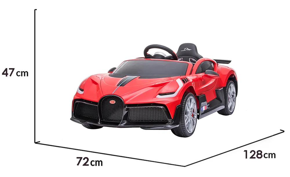 Лицензирана Акумулаторна кола Bugatti Divo 12V, Червена, отварящи се врати и скорости | Iguana.bg 8