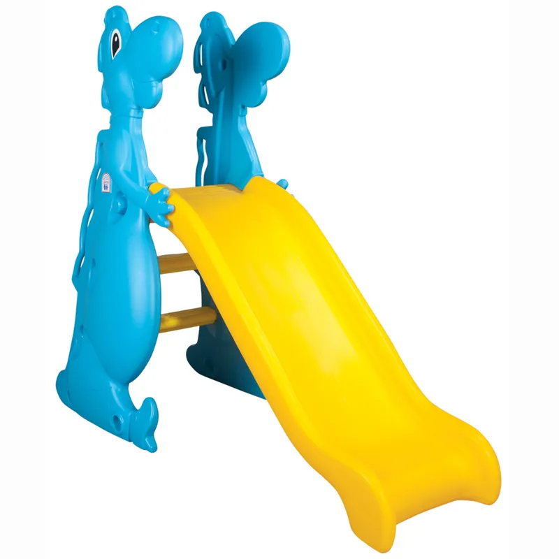 Детска Пързалка Happy Dino Жълта, за деца до 35кг, дължина на улея 123см | Iguana.bg 1