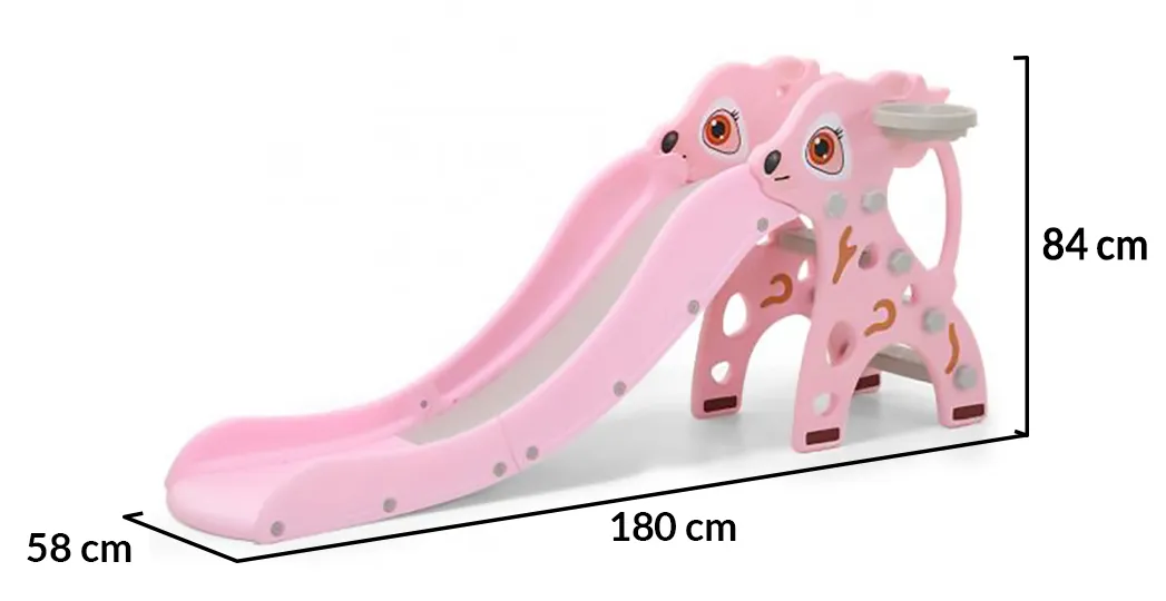 Детска Пързалка Tiana, Розова, за деца до 20кг, дължина на улея 159см | Iguana.bg 2