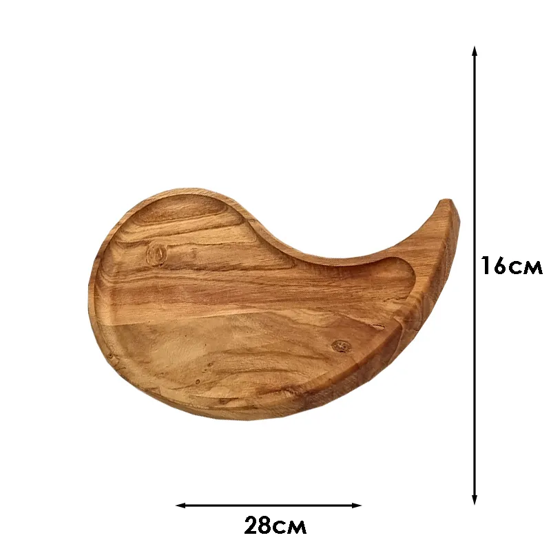 Дървено, кръгло плато 4 части с 3 подвижни отделения, Произведено в България | Iguana.bg 6