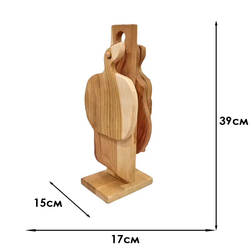 Дървен комплект дъски на стойка 5 части,  ръчна изработка в България | Iguana.bg 8