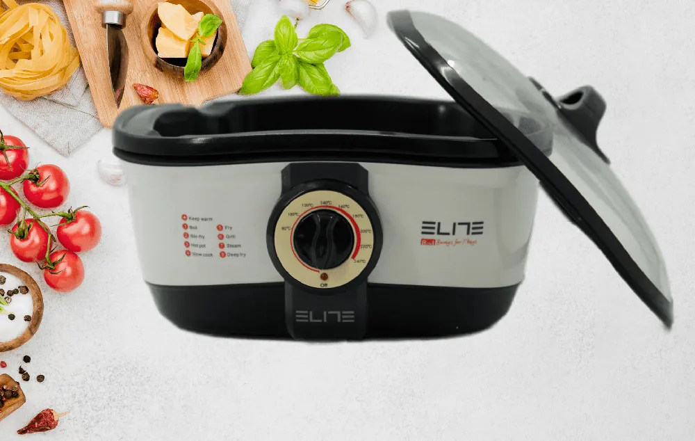 Мултифункционален уред за готвене, мултикукър 8 в 1 Elite MC-8, 1500W, до 190 градуса, 8 вида ястия | Iguana.bg 3