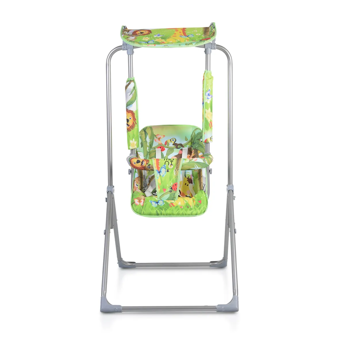 Градинска люлка на стойка със сенник FUNNY, 3 цвята,  Сгъваема, предпазни колани | Iguana.bg 15