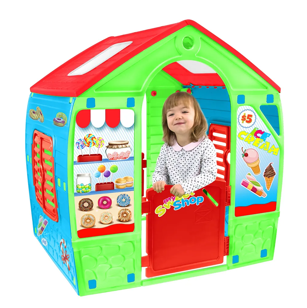Детска къщичка My Sweet Shop / Моята сладкарница, Многоцветна, отварящи се врати и прозорци | Iguana.bg 3