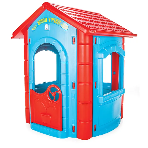 Детска къщичка Happy, Синя с червен покрив, отваряща се врата и 3 прозореца | Iguana.bg 2