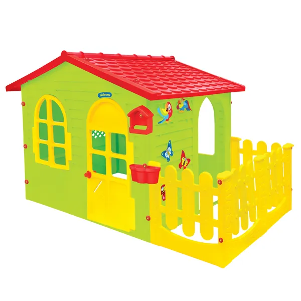 Детска къщичка Garden House с ограда и дъска за рисуване, Отваряща се врата и хранилка за птички | Iguana.bg 2