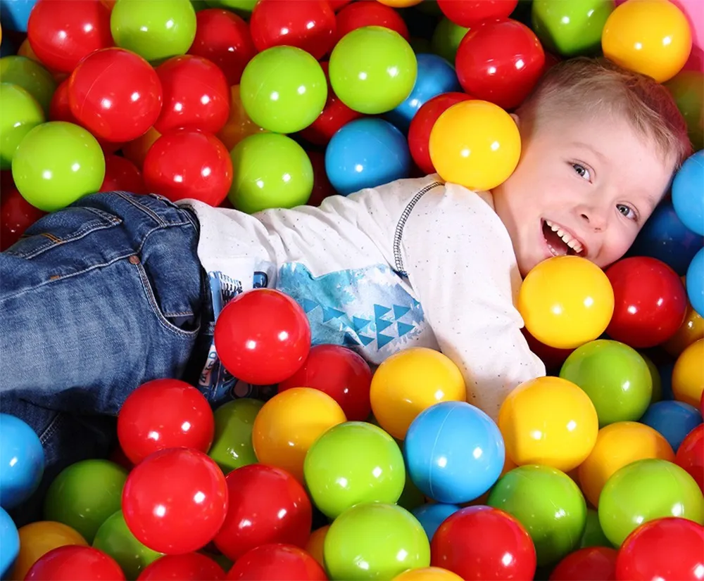 Комплект Детски топки за игра, 500 броя, 9 см, 4 ярки цвята | Iguana.bg 2