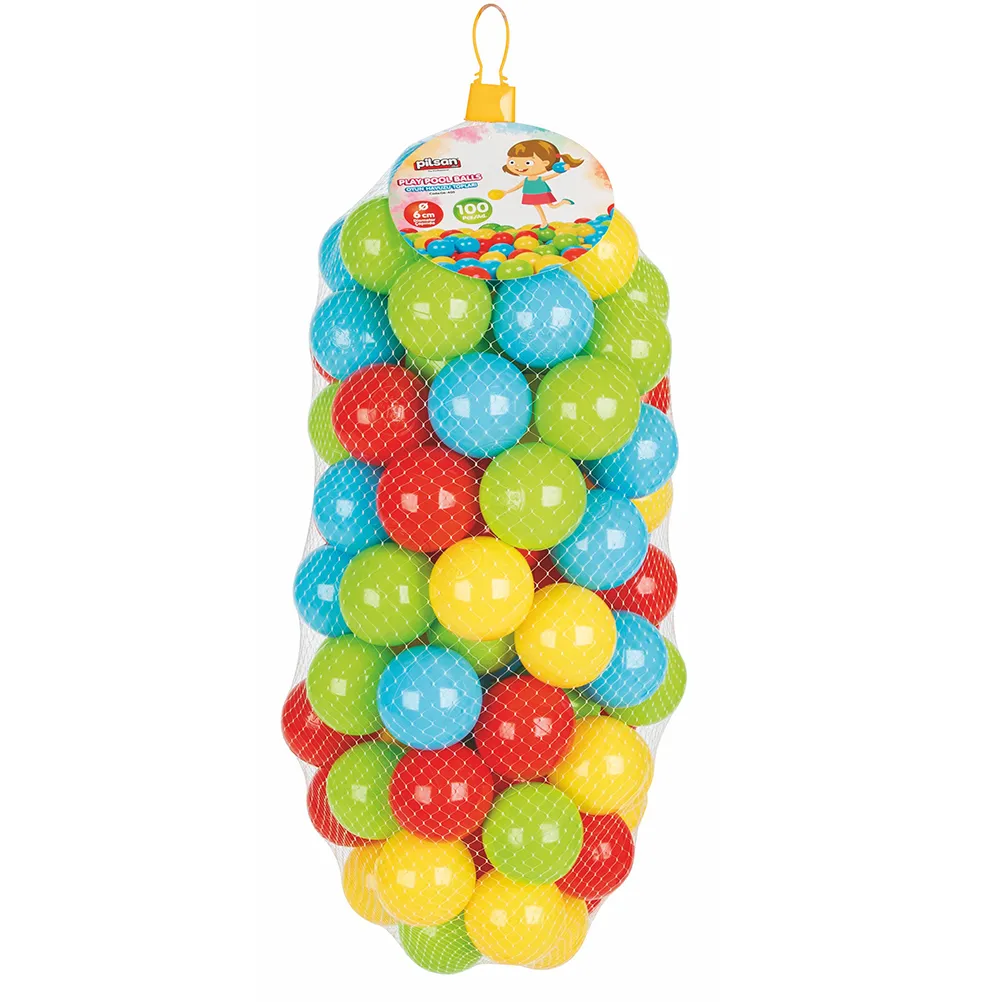 Комплект Детски топки за игра, 100 броя, 6 см, 4 ярки цвята | Iguana.bg 2