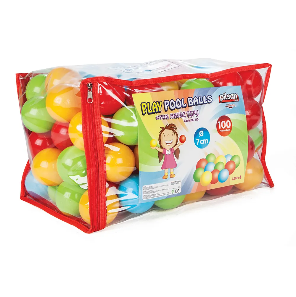 Комплект Детски топки за игра, 100 броя, 7 см, 4 ярки цвята | Iguana.bg 2