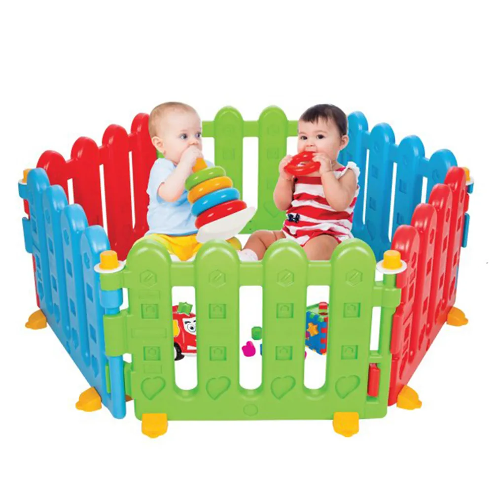 Детска ограда за игра - сглобяема площадка с разнообразни форми и ярки цветове | Iguana.bg 2