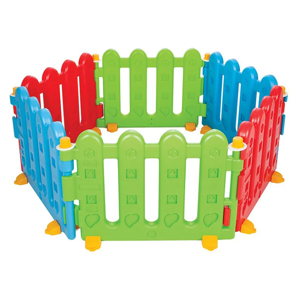 Детска ограда за игра - сглобяема площадка с разнообразни форми и ярки цветове | Iguana.bg 3