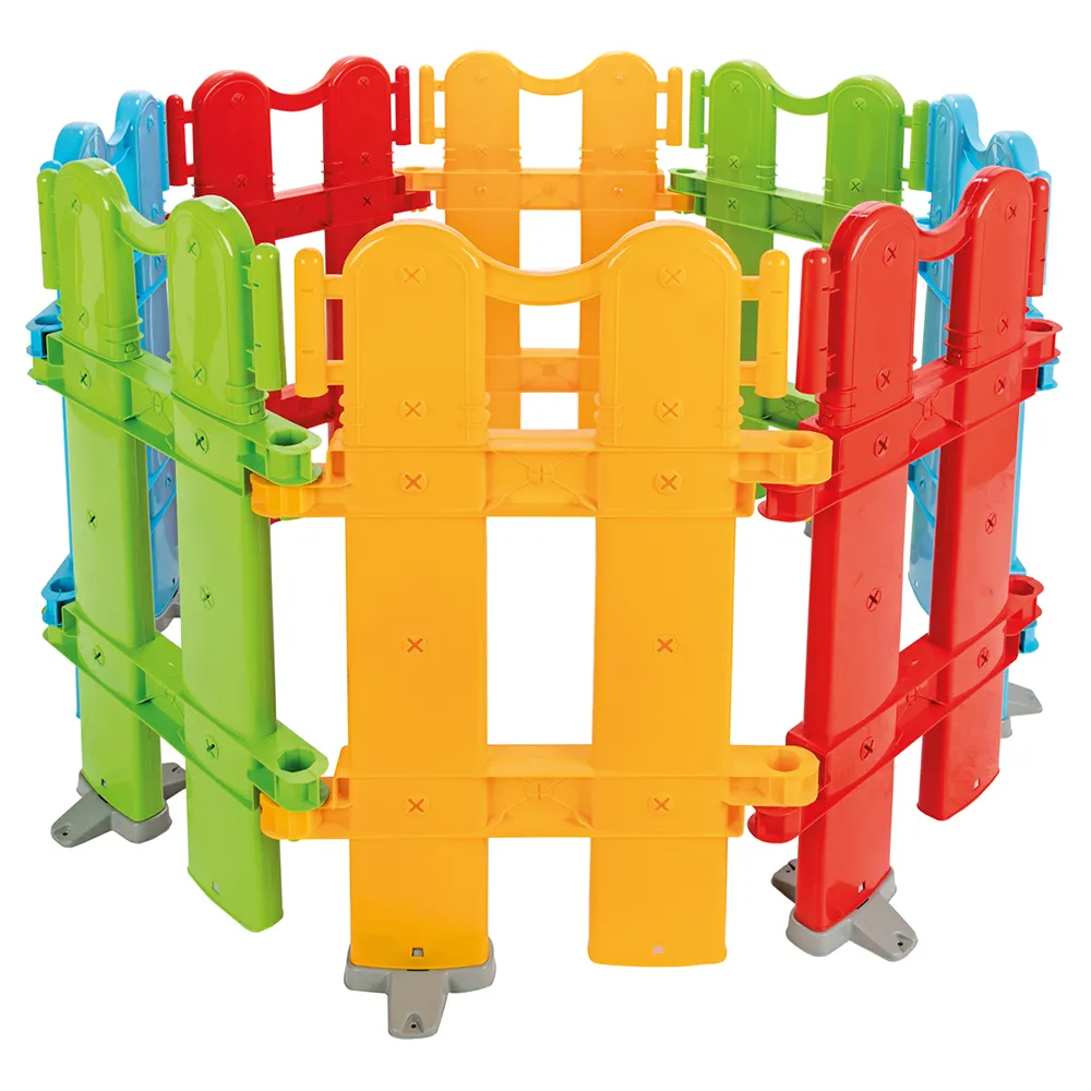 Детска ограда за игра 10 части, сглобяема площадка с разнообразни форми и ярки цветове | Iguana.bg 2