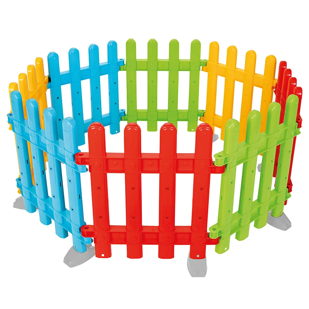 Детска ограда за игра Multi, 8 части, сглобяема площадка с разнообразни форми и ярки цветове | Iguana.bg 2