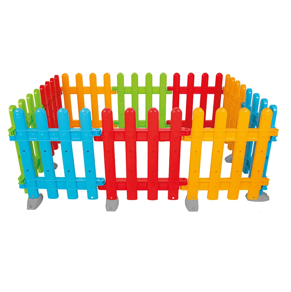 Детска ограда за игра Multi, 10 части, сглобяема площадка с разнообразни форми и ярки цветове | Iguana.bg 2