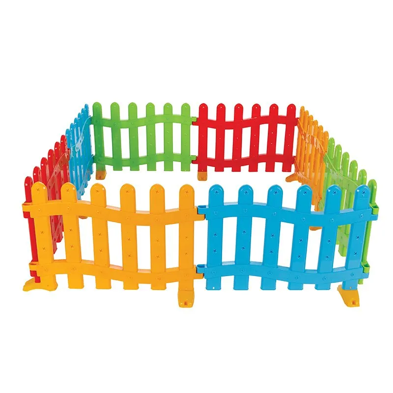 Детска ограда за игра 8 части, сглобяема площадка с разнообразни форми и ярки цветове | Iguana.bg 2
