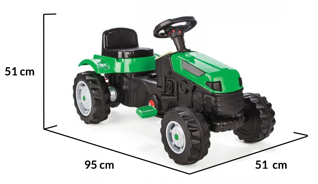 Детски трактор с педали Active, Три цвята, Тромба, до 50кг | Iguana.bg 16