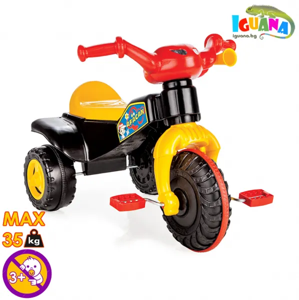 Детски мотор с педали Affacan, Многоцветен, Тромба, до 30кг | Iguana.bg 1