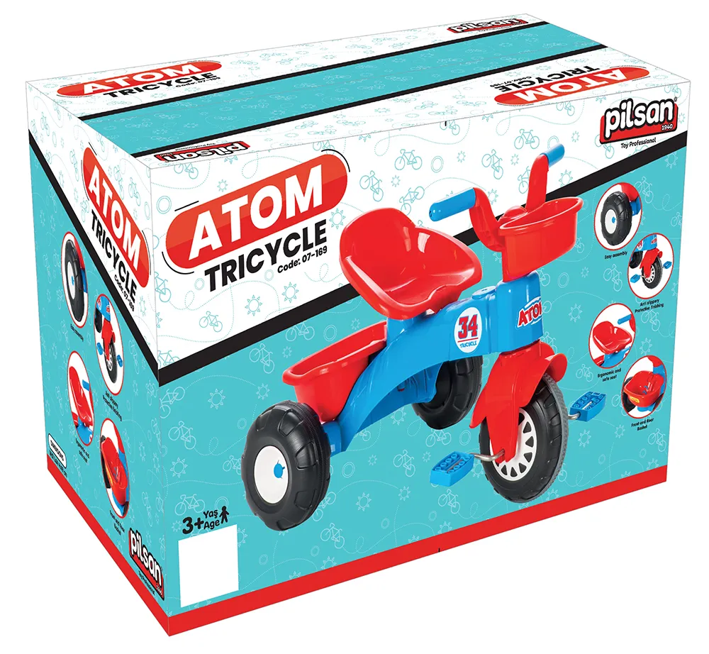 Детски мотор с педали Atom, Кош и багажник, до 30кг | Iguana.bg 5