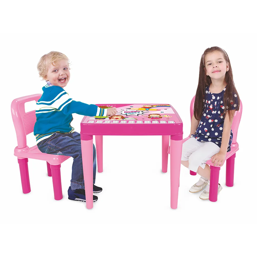 Комплект Детска маса и Две столчета, Розови, за деца над 3 г, до 50кг | Iguana.bg 3