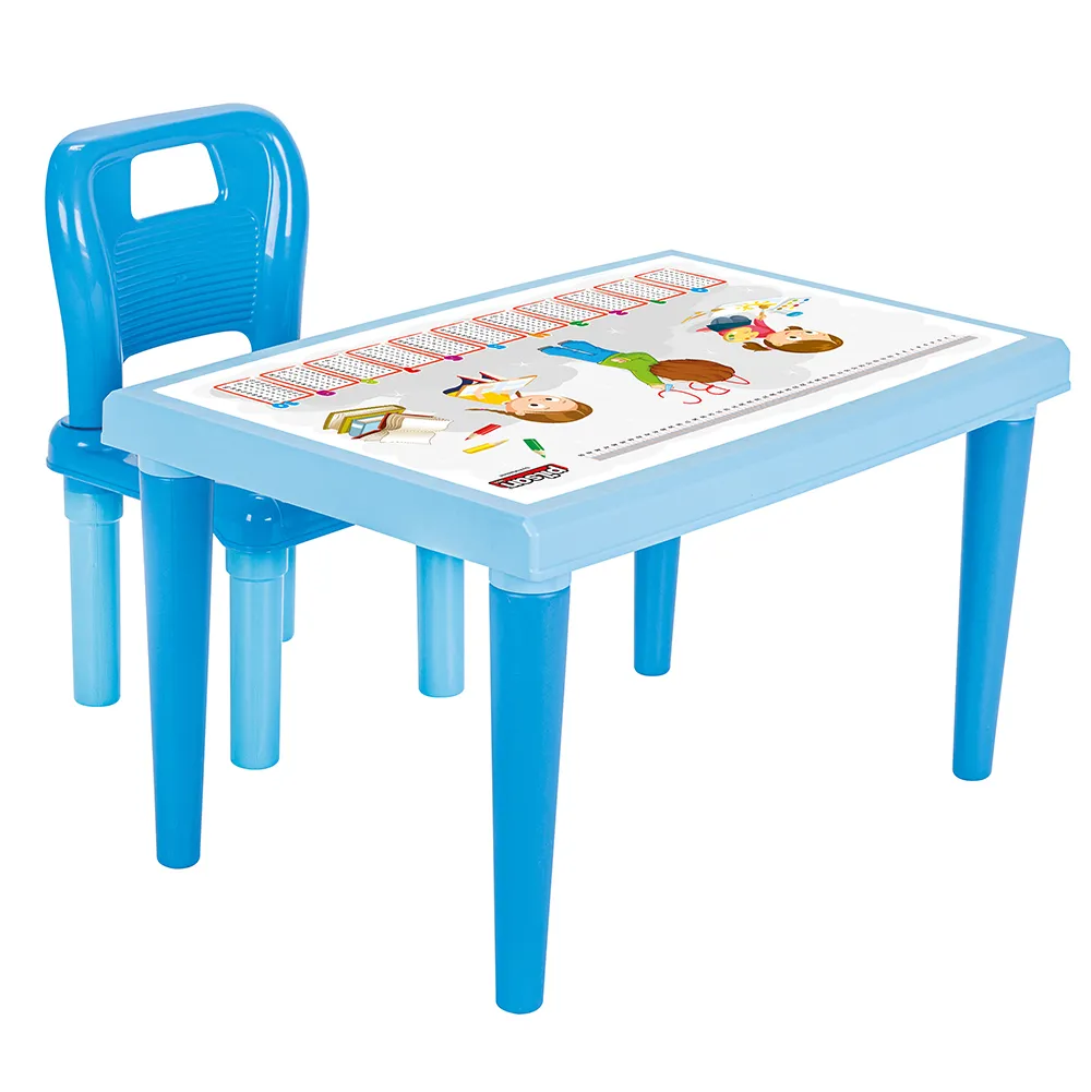 Комплект Детска маса и сгъваемо столче Modern, Сини, за деца над 3 години | Iguana.bg 2