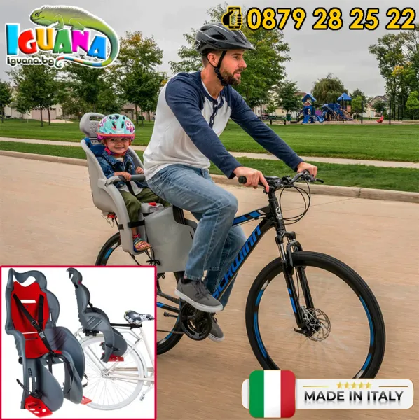Детска седалка за Велосипед до 22кг, детско столче за колело | Iguana.bg 1