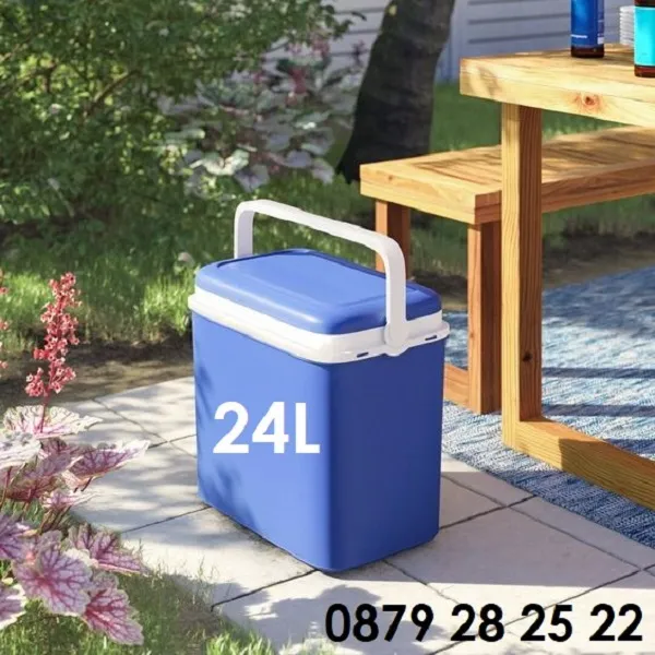 Хладилна кутия 10л / 24л / 40л Пасивна, хладилни чанти за храна напитки за плаж, къмпинг и риболов, Синя | IGUANA.BG 17