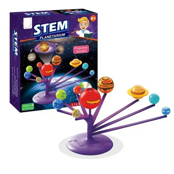 Образователна играчка планетариум с проектор STEM Rotating Planet, Слънчевата система 8 планети | Iguana.bg 1