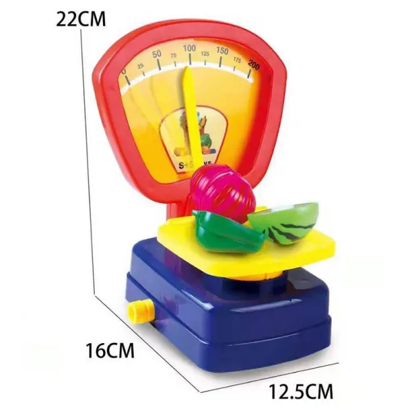 Детски цветен РЕТРО кантар, мерителна скала и механизъм 1