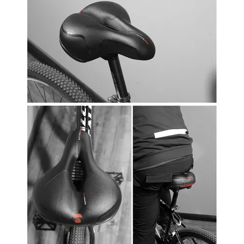 Седалка за велосипед, Водоустойчива, с вентилация и релеф, светлоотразител | Iguana.bg 2
