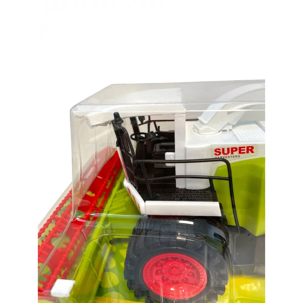 ГОЛЯМ комбайн с хедер - Реалистична детска селскостопанска машина, инерционна комбайна 5