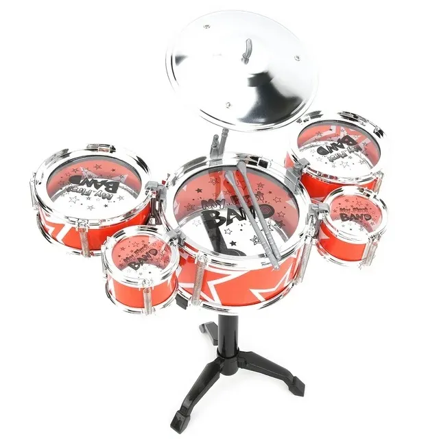 Комплект 5 барабана с 1 чинел на стойка и 2 палки 9