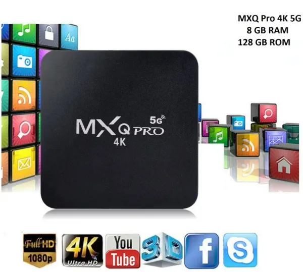 Смарт Android TV Box MXQ Pro 5G 4К, Android 11.1, Dual WiFi, 8GB RAM, 128GB + 512GB ROM, ТВ бокс 1