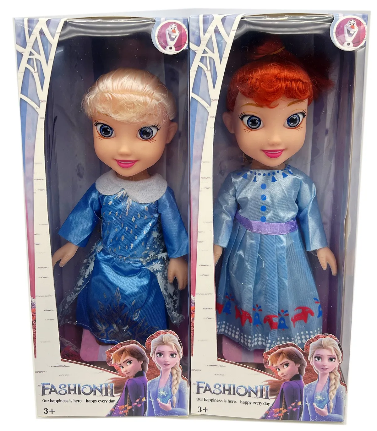 Кукла Ледено Царство с големи блестящи очи и ЗВУК, Анна и Елза