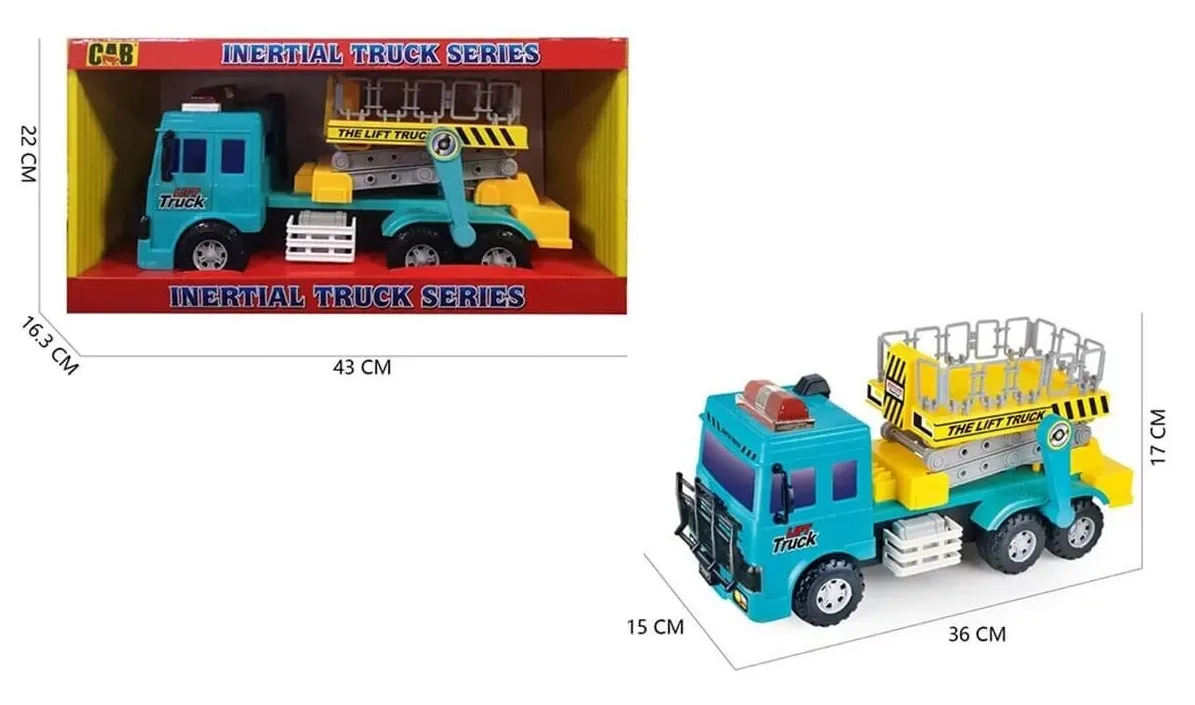 Големи строителни машини, Камион, Бетоновоз, Камион с вишка и Пожарна , 4 модела  3