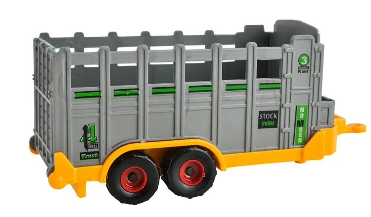 Детски фермерски комплект 6в1 трактори с ремаркета 7