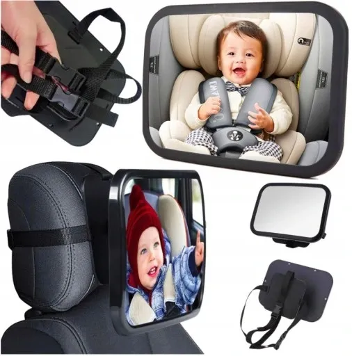 Огледало за бебе в кола, обратно задно виждане за наблюдение на дете в автомобил 2