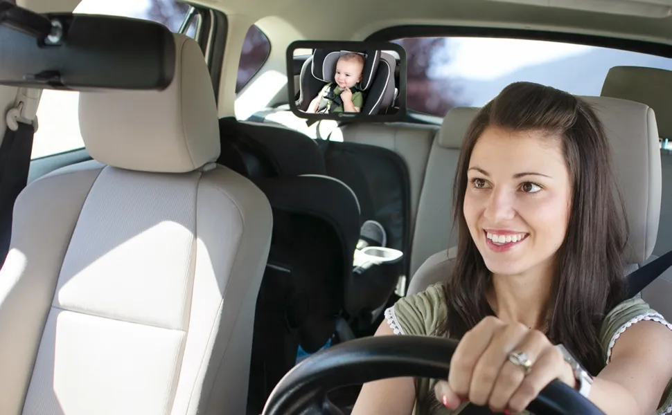 Огледало за бебе в кола, обратно задно виждане за наблюдение на дете в автомобил 3