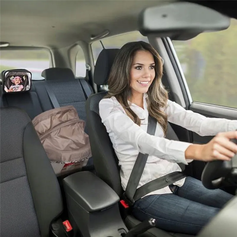 Огледало за бебе в кола, обратно задно виждане за наблюдение на дете в автомобил 7