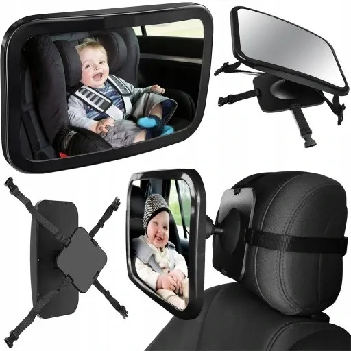 Огледало за бебе в кола, обратно задно виждане за наблюдение на дете в автомобил 8