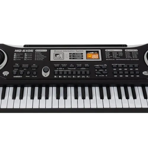 Голямо електронно пиано 61 клавиша с микрофон, мултифункционален синтезатор MQ-6106 8