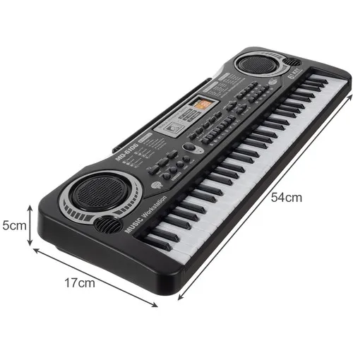 Голямо електронно пиано 61 клавиша с микрофон, мултифункционален синтезатор MQ-6106 15