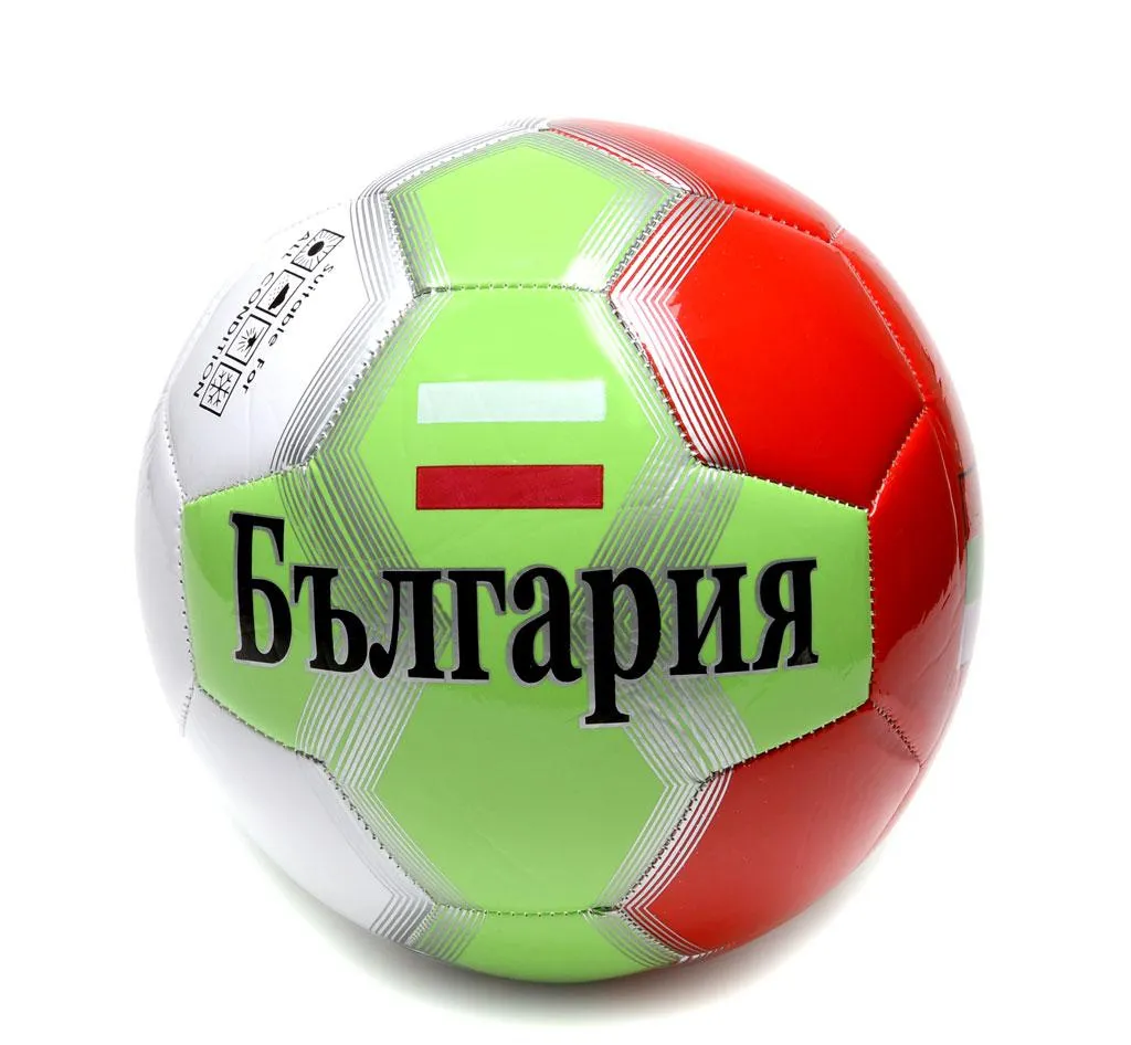 Футболна топка България №5, 23см, ЕКО кожа 3