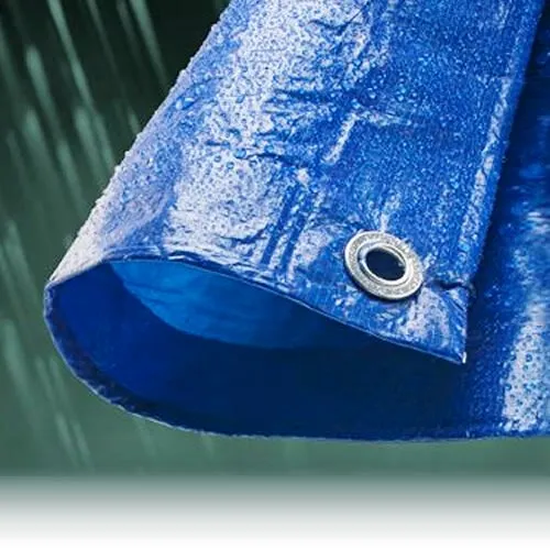 Полиетиленово платнище с UV защита Размер: 4 х 5м син цвят, с халки 10