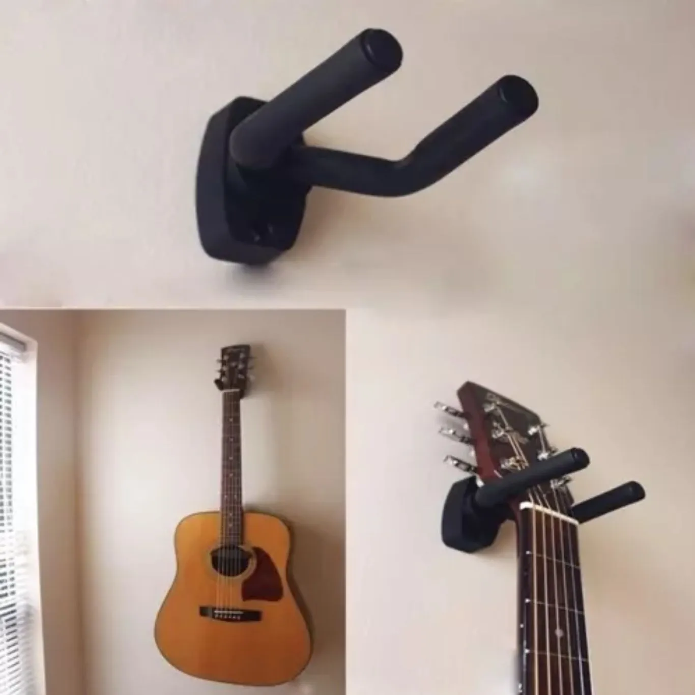Закачалка за китара, стойка на стена за китари 8