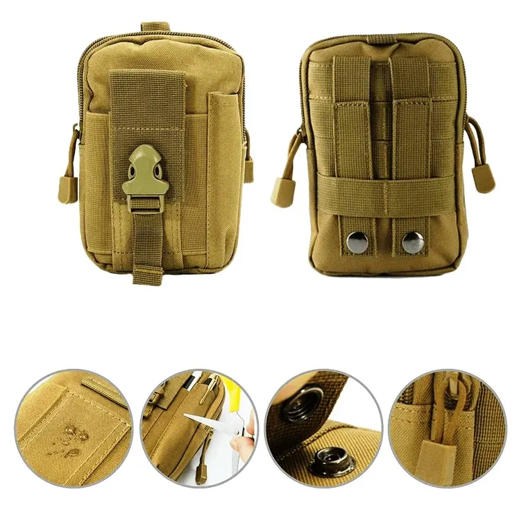 Чанта за колан, тактическа за лов, спорт, катерене, зелена 8