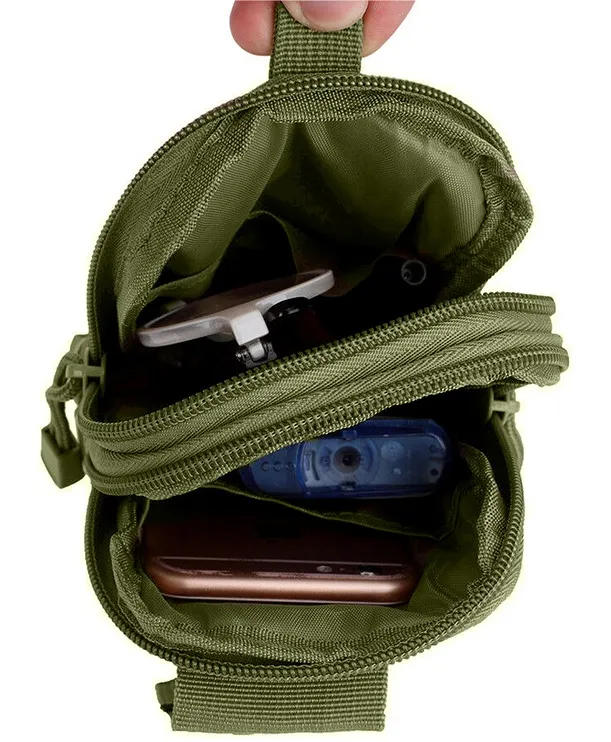 Чанта за колан, тактическа за лов, спорт, катерене, камуфлаж военен 10