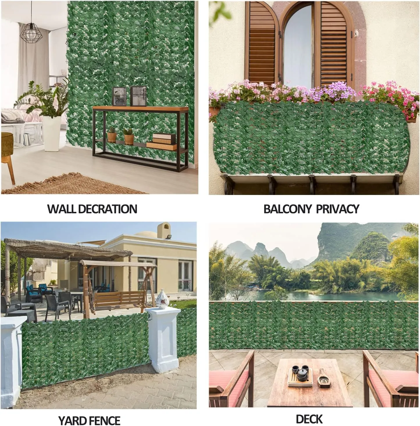 Декоративни пана тип жив плет за тераса, стена ограда балкон 13