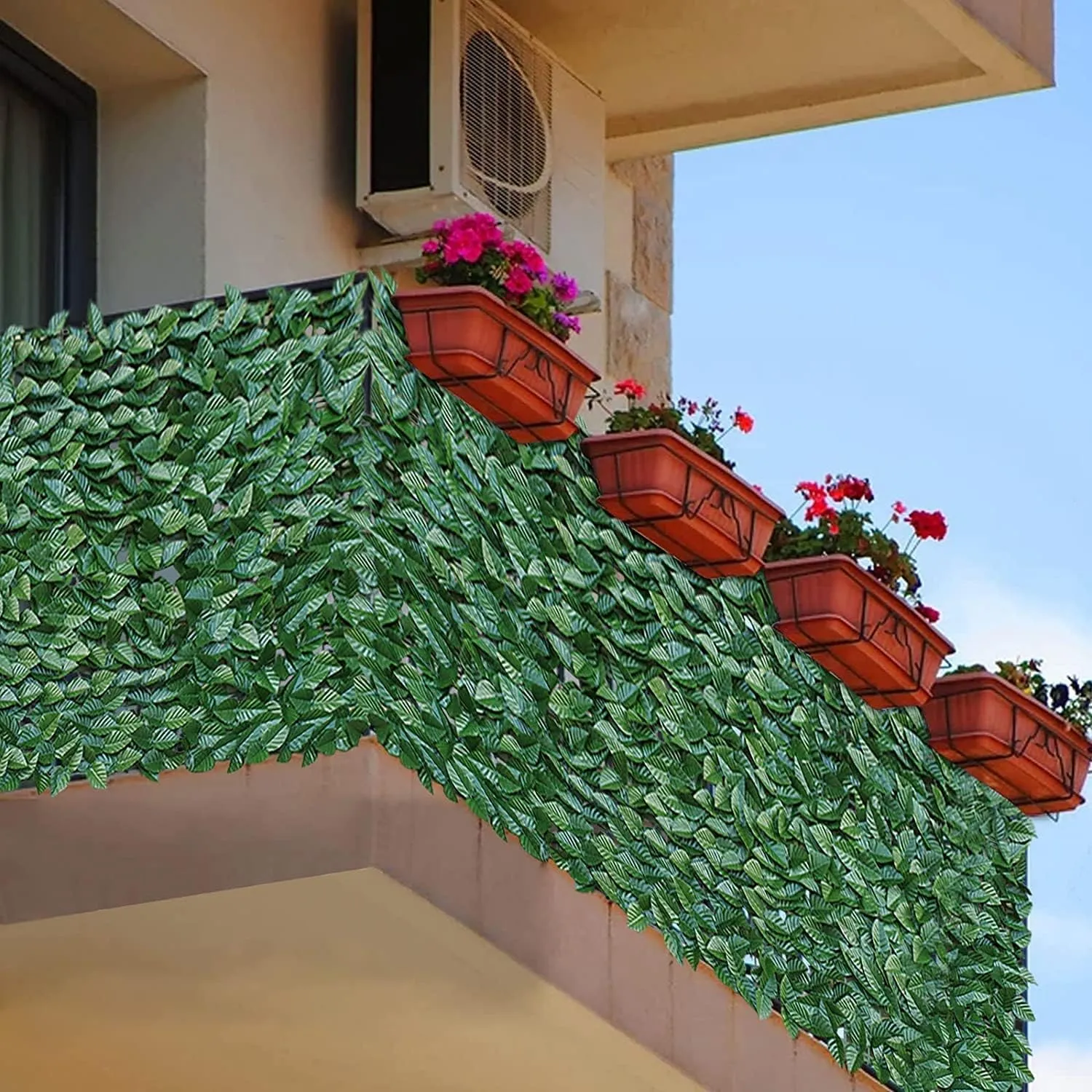 Декоративни пана тип жив плет за тераса, стена ограда балкон 19
