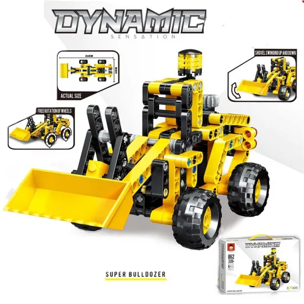 Конструктор булдозер 330 части DYNAMIC 1