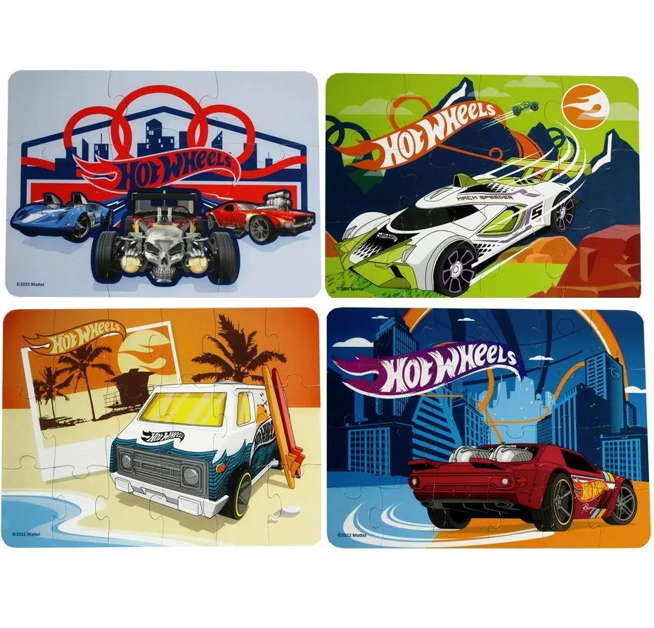 Пъзел Hot Wheels 4 в 1 2